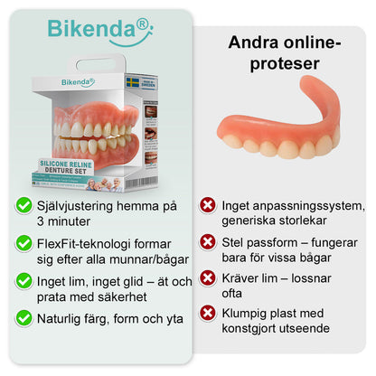 🦷𝗕𝗶𝗸𝗲𝗻𝗱𝗮® 𝗔𝗱𝘃𝗮𝗻𝗰𝗲𝗱 𝗞𝗹𝗮𝗱𝗱𝗳𝗿𝗲𝗱𝗶𝗴 𝗙𝘂𝗹𝗹𝗮 𝗧𝗲𝗻𝗱𝗲𝗻𝘁𝗮𝗿 𝗦𝗲𝘁 （✅ Kliniskt beprövade bekväma proteser ）