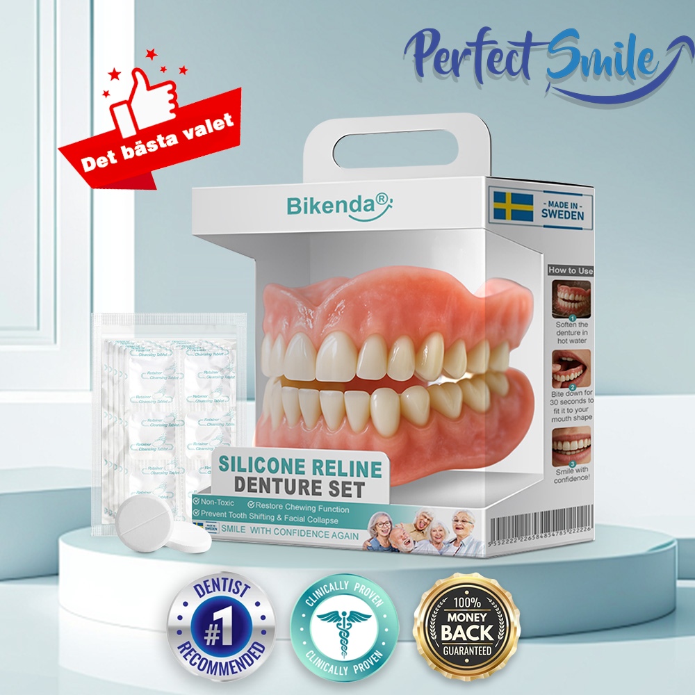 🦷𝗕𝗶𝗸𝗲𝗻𝗱𝗮® 𝗔𝗱𝘃𝗮𝗻𝗰𝗲𝗱 𝗞𝗹𝗮𝗱𝗱𝗳𝗿𝗲𝗱𝗶𝗴 𝗙𝘂𝗹𝗹𝗮 𝗧𝗲𝗻𝗱𝗲𝗻𝘁𝗮𝗿 𝗦𝗲𝘁 （✅ Kliniskt beprövade bekväma proteser ）